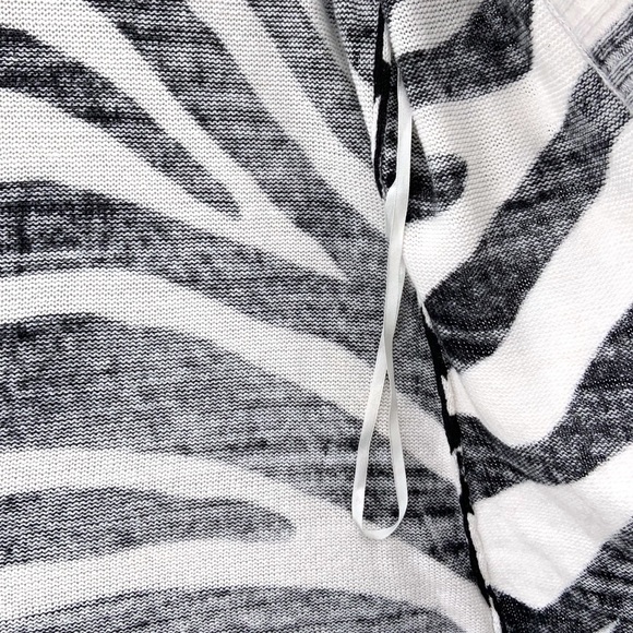 Additions by CHICOS Open Front Linen Cardigan Short Rolled Sleeves Womens Size 1 - Picture 9 of 15